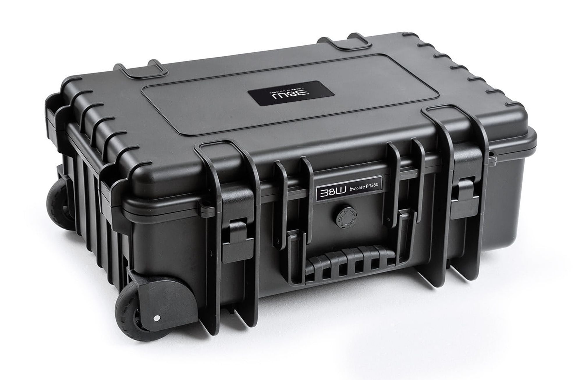 B&W International Type 6600 Hard Case, Waterproof Equipment Protection, SI Pre Cut Foam Insert, Black
