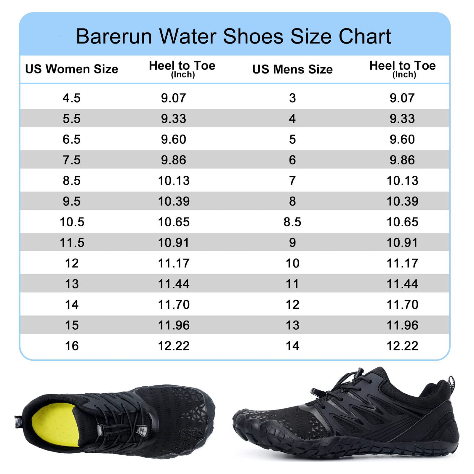 Barerun Men's and Women's Water Shoes photo 3