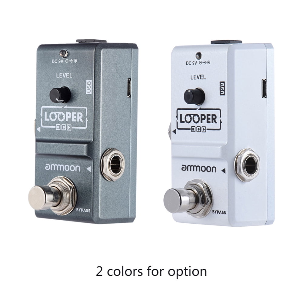 Sorven Electric Guitar Effector AP-09 Nano Loop Electric Guitar Effect Pedal Looper True Bypass Unlimited Overdubs 10 Minutes Recording with USB Cable