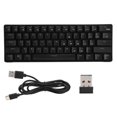 thumbnail image 2 of Teclado para juegos teclado mecánico para juegos 61 teclas diseño ergonómico 19 modos de retroiluminación Rgb con batería recargable de 1850 Mah para computadora portátil, 2 of 8