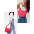 thumbnail image 4 of LAVA Women Puffer Bag Crossbody Quilted Tote Bag Large Capacity Puffy Shoulder Bag Handbag for Travel Gym Pink, 4 of 8