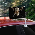 thumbnail image 2 of Pirate Skull Crossed Swords Patch Car Truck Flag with Window Clip On Pole Holder, 2 of 4