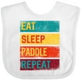 thumbnail image 3 of Inktastic Stand Up Paddle Boarding Eat Sleep Paddle Repeat Boys or Girls Baby Bib, 3 of 4