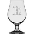 thumbnail image 1 of Haunted House Happy Halloween Etched 13.25oz Iona Beer Glass, 1 of 1