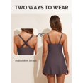 thumbnail image 4 of Traje de baño de una pieza Aleumdr para mujer, color marrón XL, 4 of 7