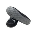 thumbnail image 2 of Clarks Women's Suede Moccasin Indoor and Outdoor Squared Toe Slip On Slippers (Black, 6), 2 of 4
