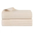 thumbnail image 2 of Superior Soho Ribbed Cotton Absorbent Bath Sheet Set of 2, Ivory, 2 of 9