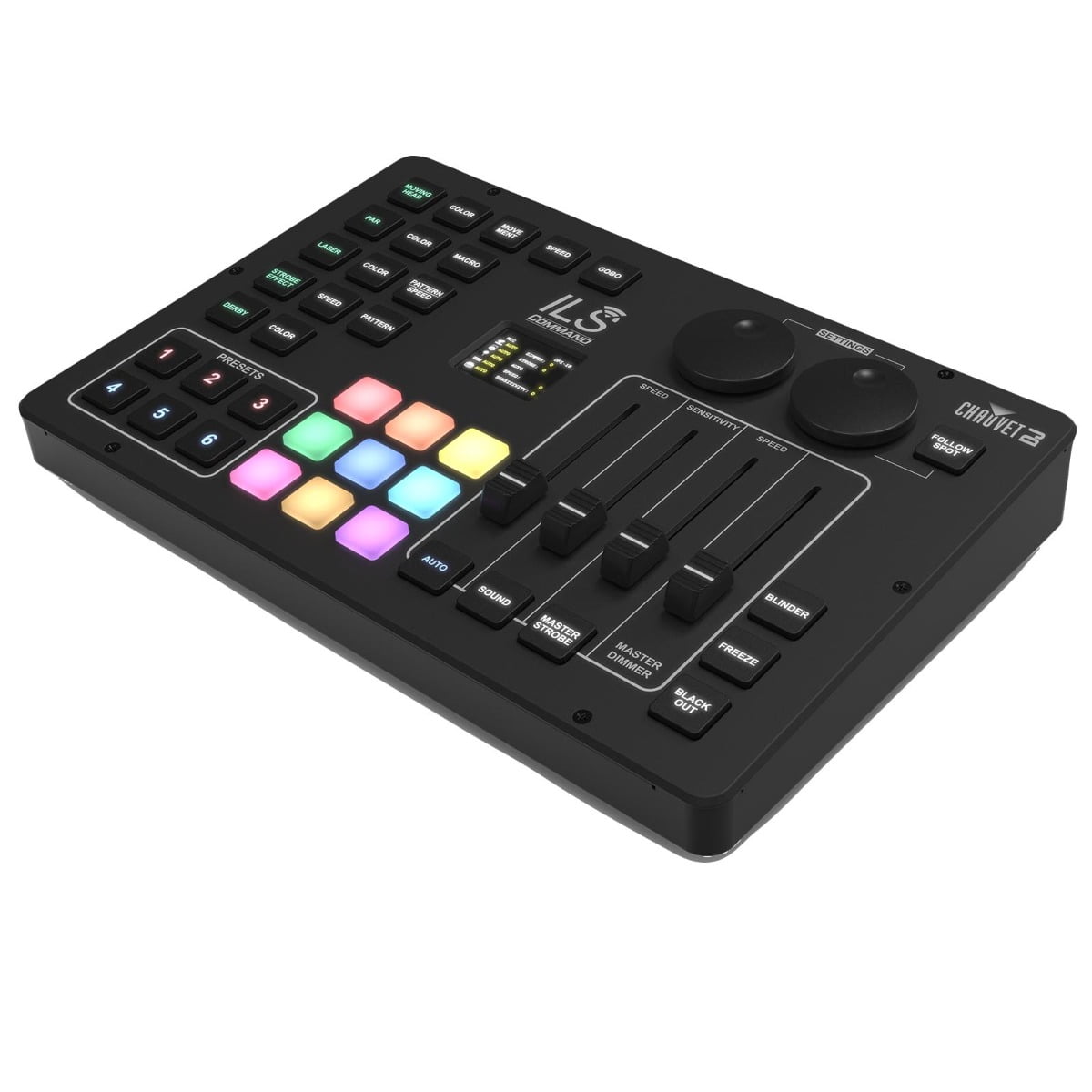 Chauvet DJ ILS Command Lighting Controller for all ILS Fixtures with Multipurpose EVA Case Package