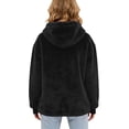 thumbnail image 4 of Sewkxo Cat Pouch Hoodie For Women Kangaroo Pocket Dog Pouch Sweatshirts Pet Carrier Animal Holder Long Sleeve Pullover Tops,Black XL, 4 of 7