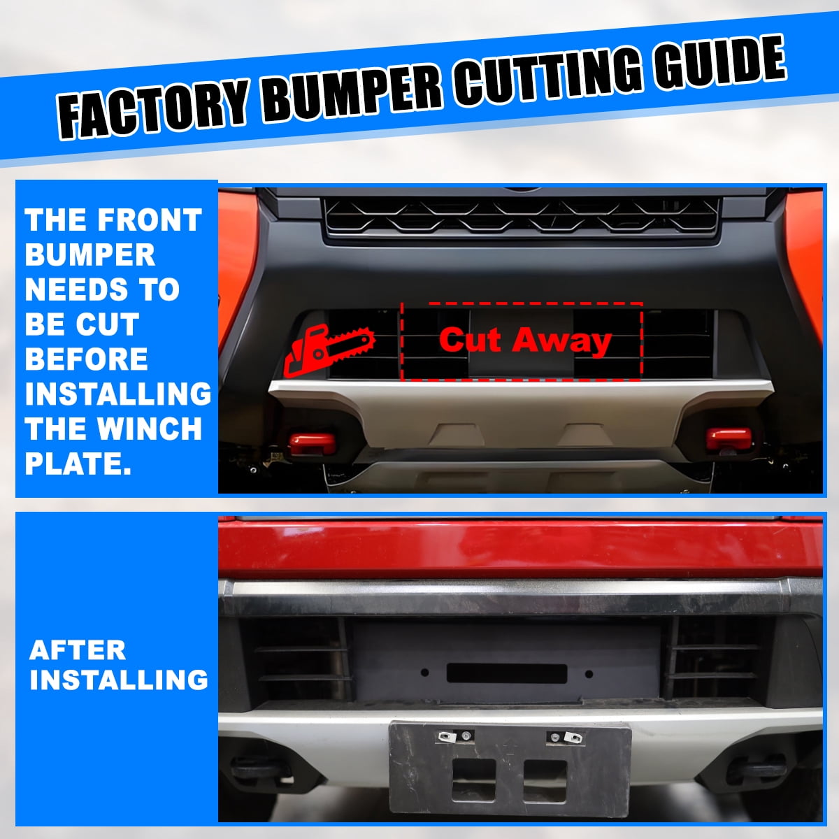 Heavy Duty Steel Front Bumper Winch Plate Fit for Nissan Frontier 2022 2023 2024,w/Licence Plate Bracket,Black Powder Coated