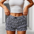 thumbnail image 2 of DHFJKG Women's Ruffle Shorts Plaid Bloomer Shorts Elastic Waist Cute Summer Bottoms Hot Pants, 2 of 7