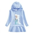 thumbnail image 2 of MINISO Frozen Robe Chandail à Capuche pour Filles Automne, Jupe Décontractée d'Hiver, 2 of 6