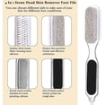 thumbnail image 3 of 4 In 1 Foot Pu Brush Combines Foot File Callus Remover With Pu File Scrub Foot Care Tool For Women Men Foot Salon Or Home Use2pcs-, 3 of 5