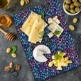 thumbnail image 5 of Modern Cutting Board, Watercolor Style Effect Hand Drawn Repeating Mosaic Inspired Pattern, Decorative Tempered Glass Cutting and Serving Board, Large Size, Blue Pale Blue and Pink, by Ambesonne, 5 of 5