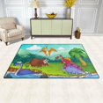 thumbnail image 3 of Coolnut Area Rug 60 x 39 inch (5'x 3'3"), Carpet Dinosaur Wild Nursery Rug Floor Mat for Hardwood Floor Entrance Living Room Bedroom, 3 of 6