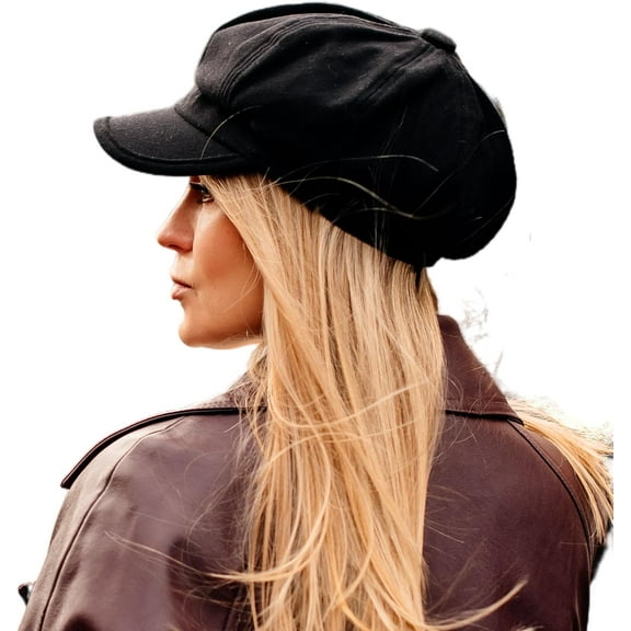 Wool Fashion Newsboy Hats for Women Winter Warm Pageboy Cabbie Cap Beret