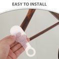 thumbnail image 3 of DECOMELODY Non Slip Hanger Grips 10Pack Clear Clothes for Wood Hangers Standard Clothing Store Design, 3 of 8