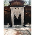 thumbnail image 2 of Bohemian Macrame Wedding Backdrop Decor Boho Chic Macrame Wall Hanging Style Macrame Tapestry Macrame Curtain & Macrame Arch (W 75 X L 85), 2 of 4