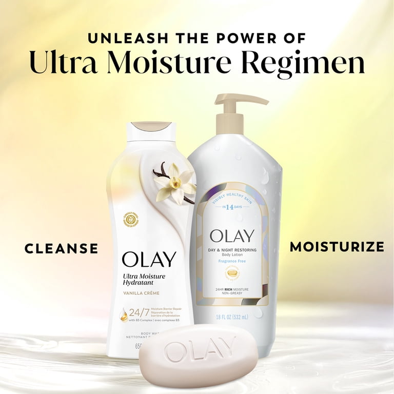 Olay Ultra Moisture Body Wash with Vanilla Creme, Vitamin B3 and