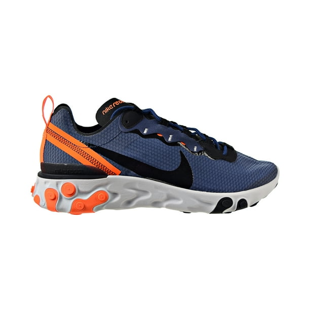 Nike Nike React Element 55 Se Men S Shoes Midnight Navy Total Orange Black White Ci31 400 Walmart Com Walmart Com