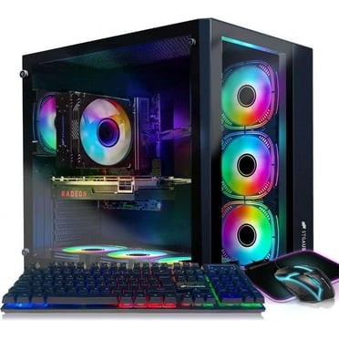 STGAubron Gaming Desktop, Intel Core i9-11900KF, 32G DDR4, 2T SSD, Radeon RX 6800 XT 16G, WiFi, BT 5.0, RGB Fan x7, Windows 11 Home