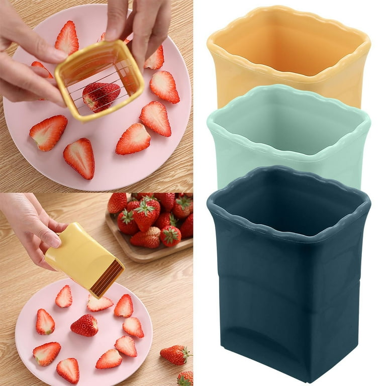 Cup Fruit Slicer, Premium Quick Making Fruit Vegetable Salad