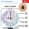 thumbnail image 3 of Pastel Iridescent Wall Clock Home Decor 10-Inch Silent Wooden Wall Clock, Battery Operated (AA Batteries Not Included), Artistic Home Decor, 3 of 7