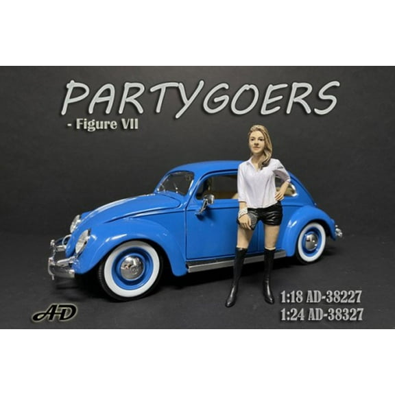 Partygoers Figure VII, Black and White - American Diorama 38327 - 1/24 scale Figurine - Diorama Accessory