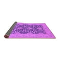 thumbnail image 2 of Ahgly Company Indoor Square Oriental Purple Industrial Area Rugs, 5' Square, 2 of 4
