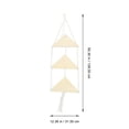 thumbnail image 6 of Raindrops Macrame Wall Shelf for Indoor Decoration Beige Cotton Rope 1Pack, 6 of 6