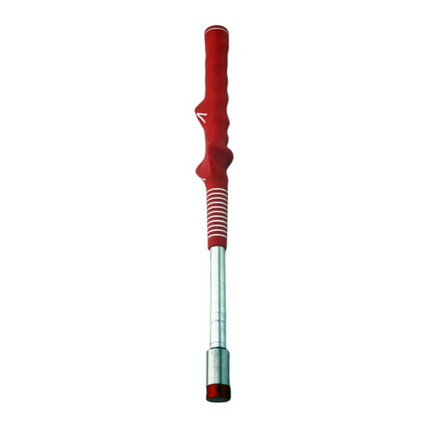 Herramienta de entrenamiento de swing de golf Palo de calentamiento Accesorios telescópicos Longitud ajustable Rojo