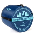 thumbnail image 4 of Lucky Bums Youth Serenity II 25F/-4C Temperature Rated Mummy Style Sleeping Bag, Compressing Carry Bag Included, Blue, 4 of 4