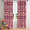 thumbnail image 5 of Blackout Kids Curtains,Colorful Geometric Pattern Childrens Insulated Curtains Set Of 2,Bedroom Essentials,Toddler Room Decor 42x84in(106x213cm), 5 of 5