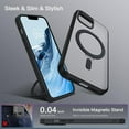 thumbnail image 2 of for iPhone 14 Magnetic Case, iPhone 13 Case with Magnetic Invisible Stand [Magsafe Support] [Military Protection] Shockproof Protective Slim Phone Case Cover for iPhone 13/14 6.1"-Black, 2 of 15