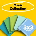 thumbnail image 3 of Post-it Recycled Super Sticky Notes, 3 in x 3 in, Oasis Collection, 12 Pads, 3 of 16