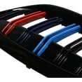 thumbnail image 4 of Front Kidney Grille for 2019-2021 BMW 3 Series G20 G21 M-Color Gloss Black Grille Double Slats, 4 of 6