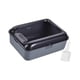thumbnail image 3 of Caja de arena para gatos, arenero antisalpicaduras, bandeja de arena abierta para mascotas Gris M, 3 of 9