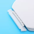 thumbnail image 2 of Toyvian Bathroom Toilet Seat Cover White PP 1Pcs 17.1x14.4x2 In, 2 of 8