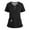 black, variant on Medical Scrub Set for Women, Modern V-Neck Scrub Top & Jogger Scrub Pants with Multi Pockets Professionals Soft Stretch Athletic Nursing Uniform Workwear (Blue)