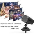 thumbnail image 2 of Snowflake Christmas Lights LED Projection Light Remote Control Timer Function Waterproof Laser Light Christmas Projector Outdoor, 2 of 6