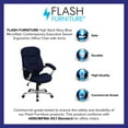 thumbnail image 4 of BizChair High Back Navy Blue Microfiber Contemporary Executive Swivel Ergonomic Office Chair with Arms, 4 of 8