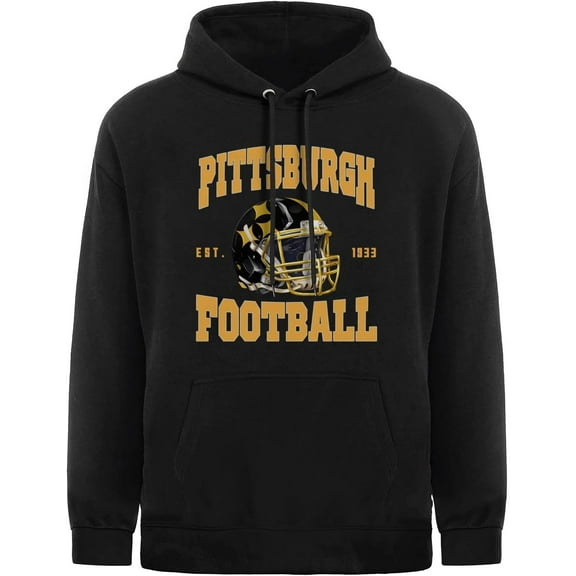 Pittsburgh City Hoodie for Men Long Sleeve Pullover Stylish Apparel Sweatshirt Printed Style Sweater Hooded
