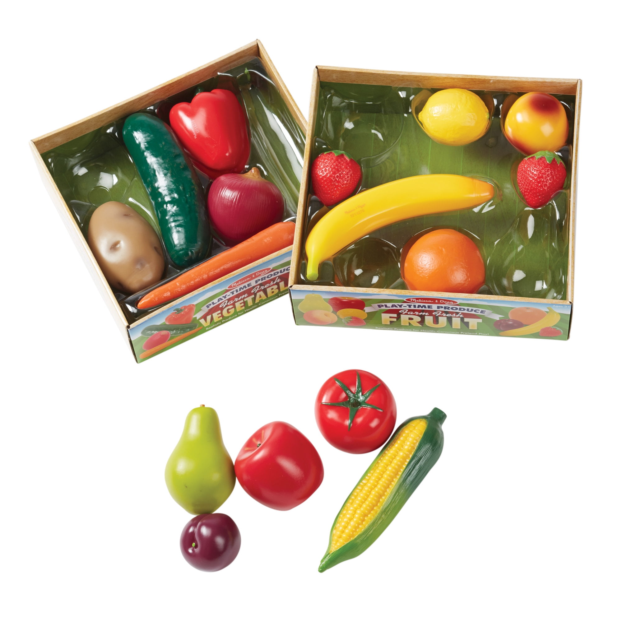 Fruit Play Right Wooden Food Playset 16 pieces 
