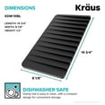thumbnail image 6 of Kraus KDM-KRM-10DG Roll Up Dish Drying Rack - Grey, 6 of 7