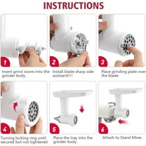 ZACME Electric Meat Grinder Attachments for ZACME Stand Mixer