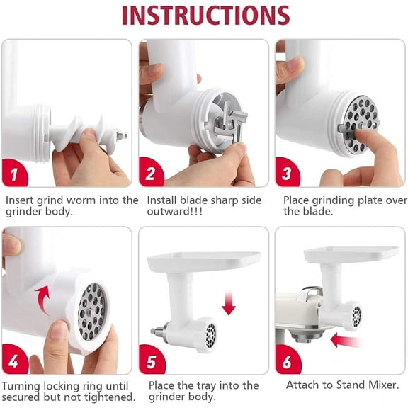 ZACME Electric Meat Grinder Attachments for ZACME Stand Mixer