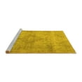 thumbnail image 2 of Ahgly Company Machine Washable Indoor Rectangle Persian Yellow Traditional Area Rugs, 2' x 5', 2 of 4