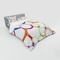 thumbnail image 3 of Ambesonne Colorful Bedding Set 3 Pcs, Circles Rounds Pattern, Twin, Multicolor, 3 of 3