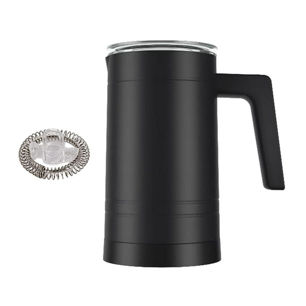 Espumador de leche de 350 ml para preparar espuma fría y caliente para café negro