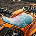 thumbnail image 3 of Uorisanigo Hawaiian Leaf ATV Seat Cover Compatible with Most ATV for Sportsman, Rancher, Foreman, Scrambler, 4-Wheeler Seat Cover Protection Breathable Waterproof Polyester, 3 of 7